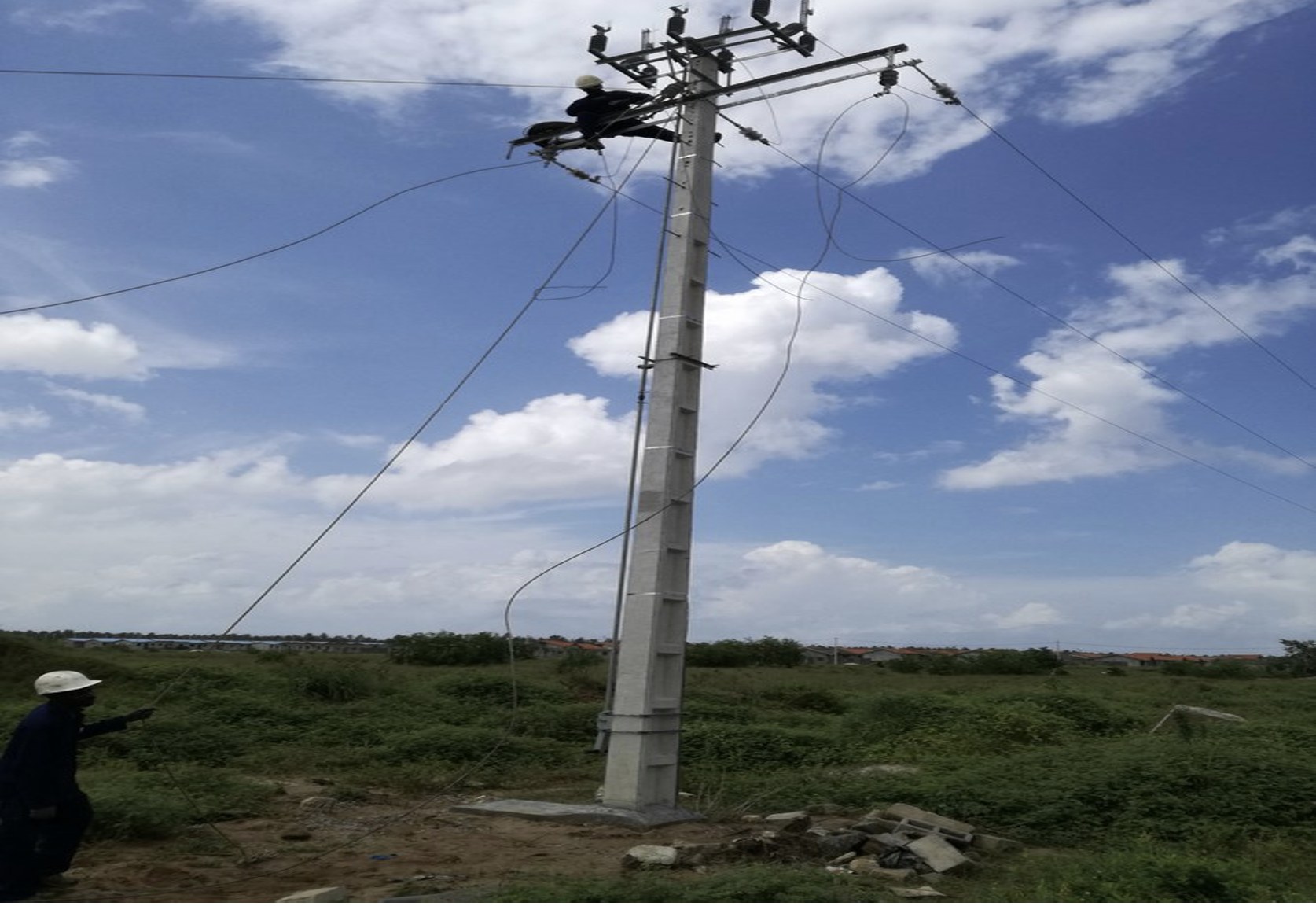 Réseau électrique moyenne tension réalisé par Les Lys de Marie
